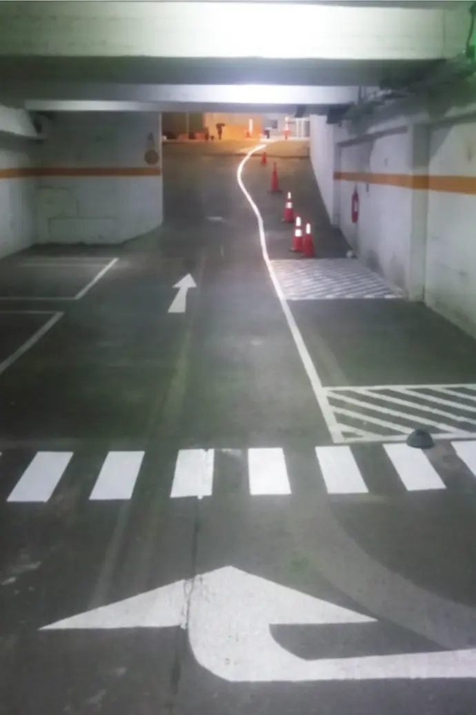 Detalle del pintado interior